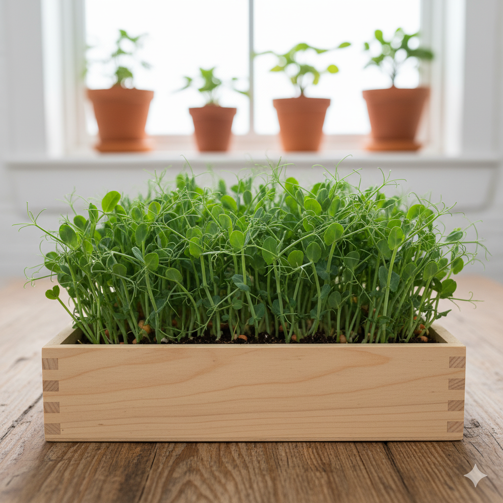 Pea Shoots Microgreen